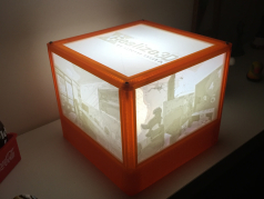 Decoração - Luminária com fotos 3D